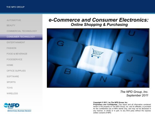 e-Commerce and Consumer Electronics: Online ... - NPD Group