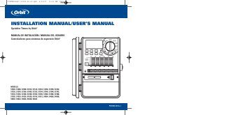 INSTALLATION MANUAL/USER'S MANUAL - Dural Irrigation