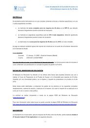 Matricula e inscripcion Mayores 25 - 45 aÃ±os Curso 2011-12
