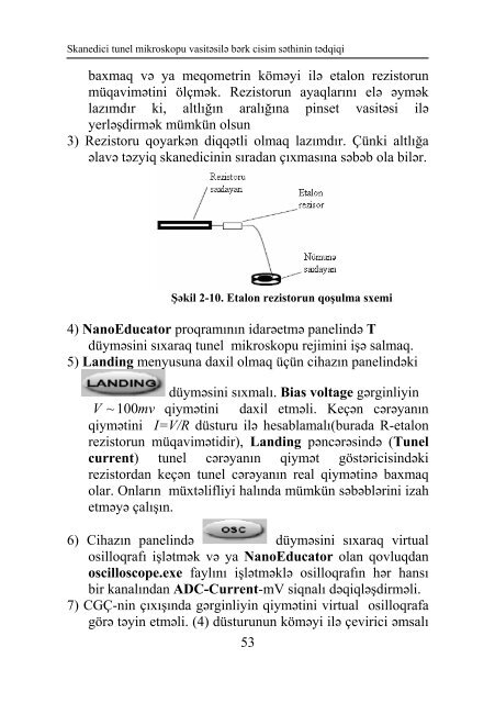 Laboratoriya iÅi â 2. Skanedici tunel mikroskopu vasitÉsilÉ bÉrk ...