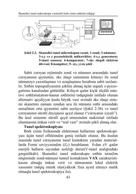 Laboratoriya iÅi â 2. Skanedici tunel mikroskopu vasitÉsilÉ bÉrk ...