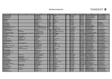 Händlerverzeichnis - Tabbert