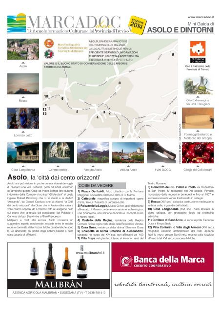 Mappa Turistica di Asolo - Marcadoc.it