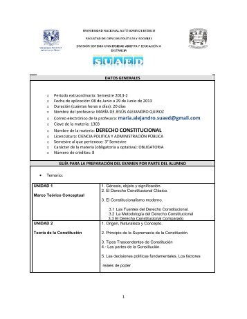 derecho constitucional - suaed - UNAM