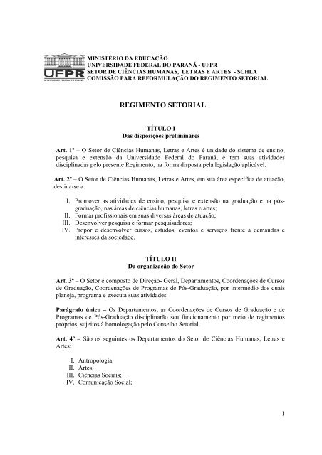 Monografia - Setor de Ciências Humanas UFPR - Universidade