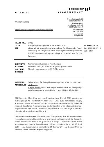 12. marts 2012 J.nr 1021-11-27-18 SSH –EKN Frederiksborggade ...