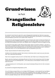 finden Sie das Grundwissen fÃ¼r den Evangelischen ...