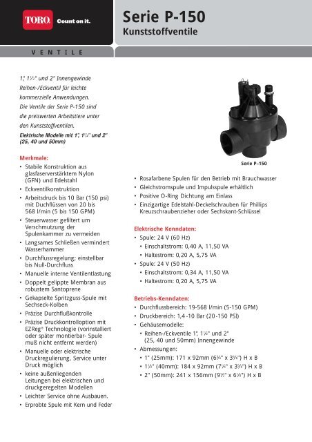 Serie P-150 - LIWATEC AG