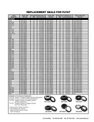 REPLACEMENT SEALS FOR FLYGT - U.S. Seal Mfg.