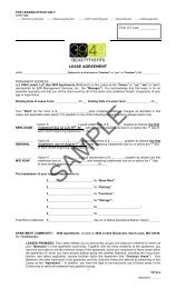 Sample Lease Agreement - edr property operations