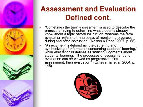 Assessment and Evaluation of L2 Learning