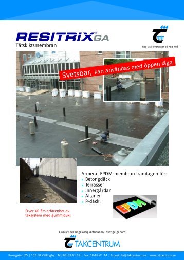 Datablad Resitrix GA  - Takcentrum