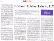 Dr Glenn Fulcher Talks to ELT - Language Testing Resources Website