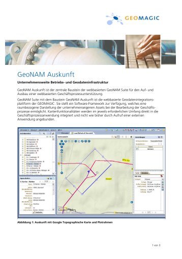 GeoNAM Auskunft - Geomagic GmbH