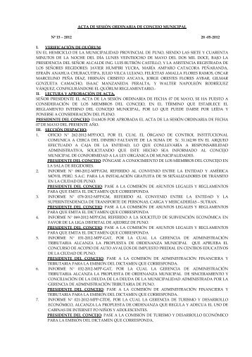 acta de sesión ordinaria de concejo municipal nº 15 – 2012 28 -05 ...