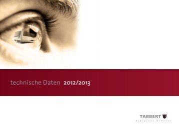 technische Daten und Preise 2012/2013 - Tabbert