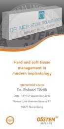 Hard and soft tissue management in modern implantology ... - Osstem.