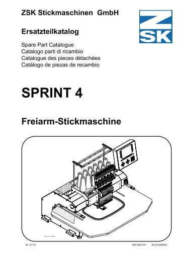 SPRINT 4 - ZSK Stickmaschinen GmbH