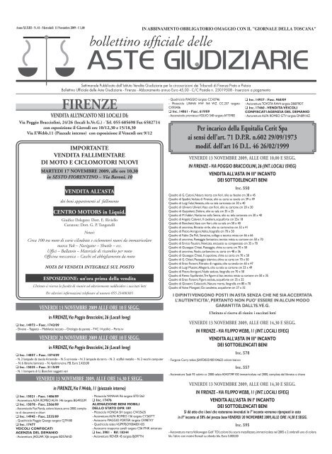 ASTE GIUDIZIARIE - ISVEG Istituto Vendite Giudiziarie