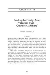 Funding the Foreign Asset Protection Trust - Moses & Singer, LLP