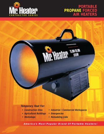 MH Contractor Series Spec Sheet - Commercial Heaters