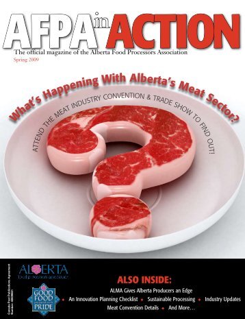 Spring 2009 - Alberta Food Processors Association