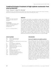 Combined biological treatment of high-sulphate ... - ResearchGate