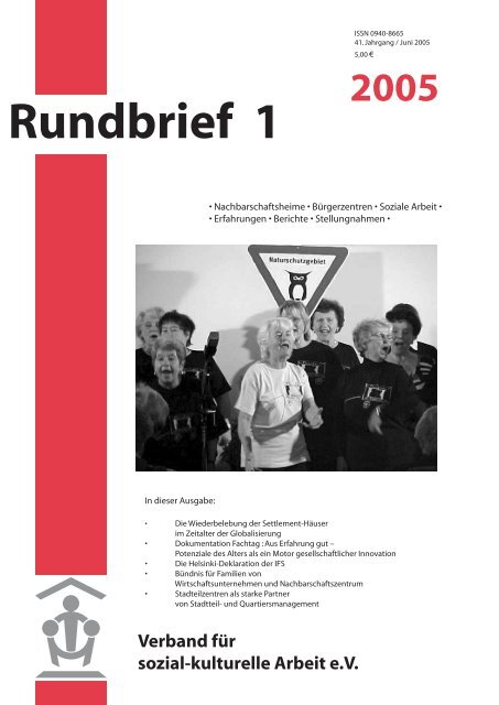 Rundbrief 1 - Verband fÃ¼r sozial-kulturelle Arbeit eV