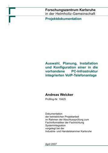 Forschungszentrum Karlsruhe in der Helmholtz ... - Torsten E. Neck