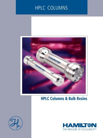 HPLC Columns & Bulk Resins - BGB Analytik AG