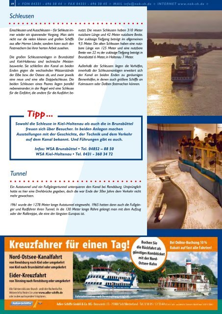 Tipp - am Nord-Ostsee-Kanal!