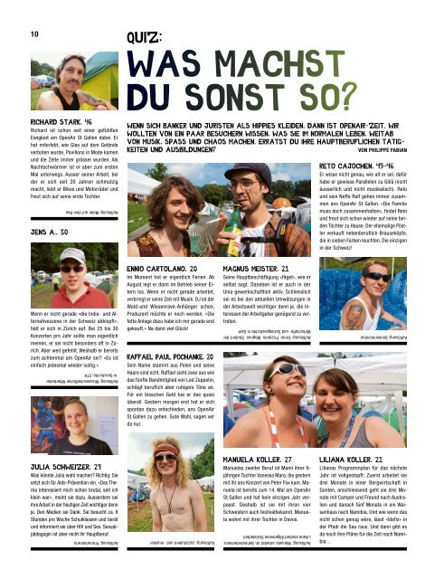 Festivalzeitung - St. Galler Tagblatt