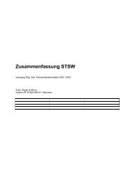 Zusammenfassung STSW