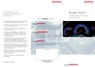 Budget Service - Honda