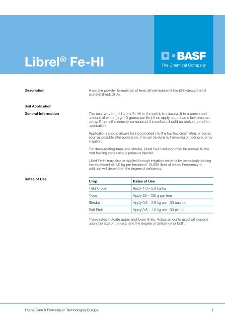 Homecare Formulation