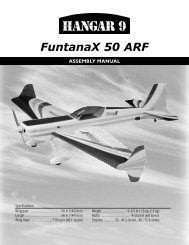 FuntanaX 50 ARF Manual - Hangar 9