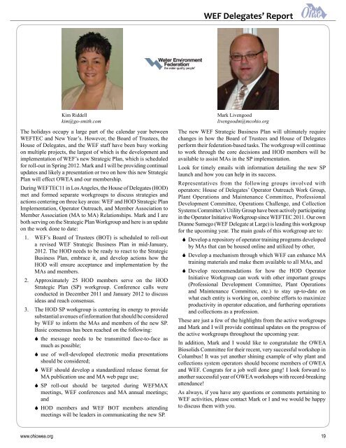 Ohio Water Environment Association | Volume 85:1 | Issue 1 2012 ...