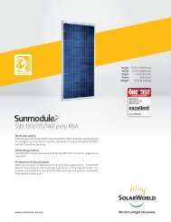 Sunmodule SW 130/135/140 poly R6A data sheet - SolarWorld