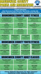 BRUNSWICK COUNTY PARKS AND RECREATION