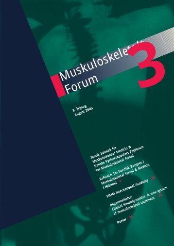 Muskuloskeletalt Forum - 3/2005 (pdf) - Fagforum for ...