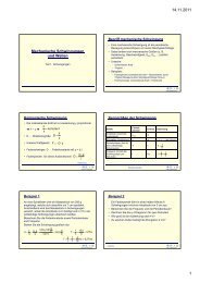 Mechanische Schwingungen und Wellen - Walko.de