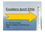 Vortrag Dr. Zaiser Exzellenz durch Ethik