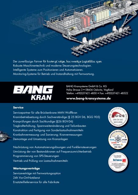 Download (PDF 857 kB): Unser Informationsflyer - BANG Kransysteme