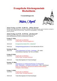 Veranstaltungen - Maintal-kirche.de
