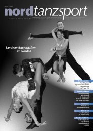 Landesmeisterschaften im Norden - Deutscher Tanzsportverband eV