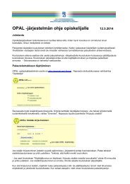 OPAL -jÃ¤rjestelmÃ¤n ohje opiskelijalle - Mol.fi