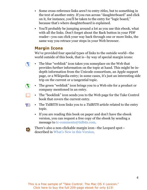 Take Control: The Mac OS X Lexicon (1.5) SAMPLE