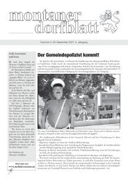 Der Gemeindepolizist kommt! - Montaner Dorfblatt