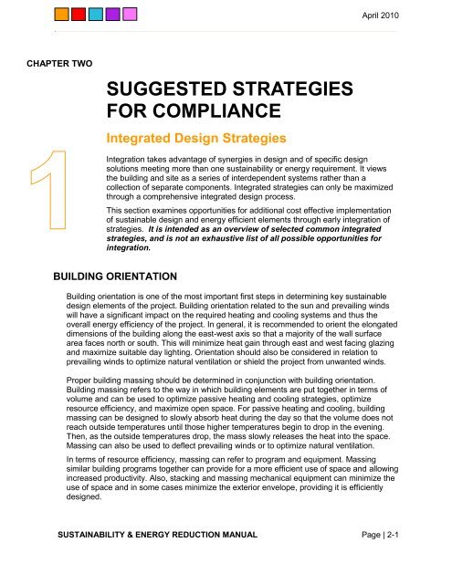 Sustainability Design and Energy Reduction Manual - The Whole ...