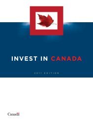 Invest in Canada Flagship Report 2011 - Invest Toronto